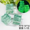 Cubo de Gelo Simulado Cubo de Gelo Transparente Saco Surpresa Par Glitter Fino Cubo de Gelo Luminoso Cápsulas de Gelo Pedra de Cristal Bar Adereços para Fotografia