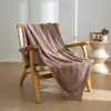 Manta de Flanela Xadrez Abacaxi Liso Dupla Face Jacquard Veludo Coral Manta de Intervalo Manta de Presente para Empresa