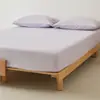 Conjunto de Lençol de Cama de Algodão Puro de Fibra Longa de Alta Qualidade com Elástico, Cobertor de Cama Escovado 100% Algodão, Lençol de Cama Tatami, Novo Modelo 2026, Conjunto de Três Peças