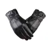 Guantes de Piel Genuina para Hombre de Invierno a Prueba de Frío Calientes de Piel de Oveja Forrados de Borrego Alargados Engrosados Guantes Finos de Cuero para Montar de Hombre
