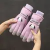 Guantes de Esquí de Invierno para Mujer con Pantalla Táctil, Protección contra el Viento Frío, Terciopelo, Engrosados y Calidez, Guantes de Protección contra el Frío para Ciclismo y Vehículos Eléctricos para Hombre