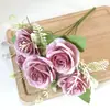 Flores Artificiales, Rosas Artificiales, Rosas para Ramo de Boda, Decoraciones Románticas de Rosas para Boda, Rosas de San Valentín