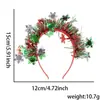 Decorações de Natal Tiara Enfeite de Cabeça Festa de Natal Adereços para Fotos Chifres de Desenho Animado Estéreo Sino Tiara Acessórios de Cabelo