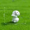 Miniatura de paisagem com filhote de cachorro em desenho animado, um modelo para criar cenas de jardim, decoração DIY para casa de bonecas e um pequeno ornamento de mesa