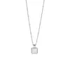 Recomendado por la bloguera Jane con estilo frío minimalista retro accesorios de traje cuadrados pequeños de malaquita al por mayor