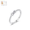 Anillo pequeño de plata s925 con diseño de amor ilimitado y fresco para mujer, estilo coreano, elegante y dulce, anillo fino, joyería artesanal nueva.