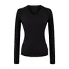 Suéter Casual Sexy de Punto con Cuello en V y Rayas, Nuevo Estilo Otoño, Versátil, Delgado, Para Usar por Debajo