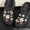 Accesorios de hebilla de mariposa y flor de perlas desmontables DIY transfronterizos para zuecos, accesorio de moda, pieza única