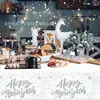 Zb272 Mantel de Nochevieja Copo de Nieve Plateado 130*220cm Mantel de Fiesta Mantel de Fiesta Pe