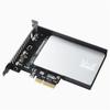 Tarjeta adaptadora Jiayi U2X4 Tarjeta adaptadora SSD PCie4.0 a U.2 Tarjeta de expansión SFF-8639 compatible con x8