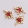 Colgantes de Cobre Micro-Incrustados con Zircón de 15 mm Accesorios de Joyería DIY Tocado Único Accesorios para el Cabello Ropa Pendientes Colgantes Conectores