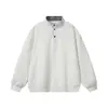 Sudadera Retro a Cuadros con Cuello Alto para Hombre 2026, Moda Trendy Holgada Casual Pulóver Sudadera de Manga Larga para Hombre
