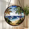 Pingentes de vidro colorido de gaivota céu azul transfronteiriços decorações de vidro para casa decorações de janela apanhadores de sol para jardim