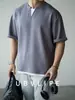 [Liquidación/Sin Devoluciones ni Cambios] Camiseta de Manga Corta de Seda Helada con Capa de Aire de Modal de Tacto Cero y Caída para Hombre