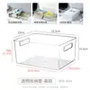 Cesta de almacenamiento para papel A4, caja de almacenamiento de plástico sin tapa, organizador de escritorio, apilable, rectangular, engrosada, cesta grande para artículos varios