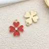 Acessórios de Joias de Liga de Balão Nuvem com Gotejamento de Óleo Estrela de Cinco Pontas Trevo de Quatro Folhas Estilo Coreano Brincos Pingentes Pingentes Perfurados DIY