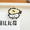 Clip de PP para comida de hamburguesa de dibujos animados, clip acrílico, alto valor estético, clip de etiqueta para estudiantes estilo ins, regalo para niños, decoración de premio