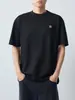 Camiseta de Manga Corta para Hombre Moomaike 210g Algodón de Peso Pesado Tacto Algodón Hombre Verano 2026 Nueva Camiseta Transpirable Top 75186