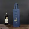 Novas Sacolas de Presente de TNT Pacote Individual e Duplo, Sacolas para Vinho, Bolsas de Mão, Sacolas Vermelhas Festivas de Ano Novo Ecológicas