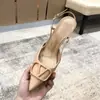 Zapatos de Mujer con Hebilla Metálica que Aumentan la Altura de una Sola Tira, Nuevos de Verano 2025 Color Nude Punta Fina Tacones de Aguja, Sandalias Elegantes de Estilo Francés sin Espalda