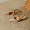 Sandalias Mary Jane Retro de Punta Cuadrada para Mujer, Estilo Veraniego con una Sola Correa, Tacón Grueso, Boca Baja, Tacones Altos de Moda Versátiles, Hechos a Medida