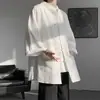 Camisa de Lino Traje Tang Estilo Chino para Hombre Manga Larga Algodón y Lino Traje de Túnica China para Hombre Han Suit Nuevo Estilo Chino Traje de Té Chaqueta Mama Abrigo