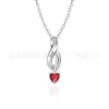 Collar Personalizado de Plata de Ley S925 Infinito Piedra de Nacimiento para Mujer Collar con Nombre Tallado Collar Transfronterizo Personalizado Joyería