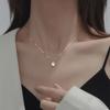 Nuevo Collar de Diamante de Zirconia Individual Estilo Coreano para Mujer, Moda Retro, Cadena de Clavícula Simple y Elegante, Joyería Artística de Moda