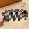 Elegante Pinza para el Cabello con Peine Invertido de Pedrería para Mujer, Herramienta de Estilismo para Frente y Parte Posterior de la Cabeza, Pinza para Flequillo, Accesorio para el Cabello, Pasador