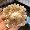 Corda de Cabelo da Coreia do Sul Argola de Cabelo com Contas Doce Acessório de Cabeça Corda de Cabeça Mori Elástico Celebridade da Internet Feminina Prendedor de Cabelo Joia Flor de Cabeça