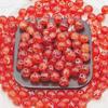 Fornecimento direto da fábrica de contas de vidro flor estourada para desenho, contas de vidro com fio de prata, contas de cristal flor estourada, acessórios de joias semiacabados para DIY