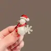 Broche de Árvore de Natal Verde Simples Fofo Distintivo Luz Luxo Alto Senso Nicho Design Senso Atmosfera de Natal Senso Broche
