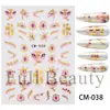 FULL BEAUTY Nuevas Pegatinas Navideñas para Uñas Santa Claus Gorro de Regalo Pegatinas para Uñas