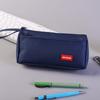 Estuche de lápices de nicho de color sólido estilo coreano de aspecto sofisticado engrosado resistente al desgaste estuche de lápices universal para estudiantes caja de papelería de doble capa de gran capacidad