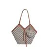 Bolsa Tote de Aspecto Retro de Alta Calidad para Viajes Diarios de Mujeres 2025 Nueva Moda Tendencia Bolso de Hombro Estampado Gran Capacidad Bolso de Axila