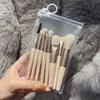 13 conjunto completo de pincéis de maquiagem quatro estações verde cabelo macio pó pincel de sombra para os olhos base maquiagem blush de alto brilho pincel para sobrancelha pincel corretivo
