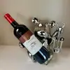 Urso Violento Vinho Tinto Prateleira de Rack para TV Decoração Luxo Leve Decoração de Peça para Gabinete de Vidro Gabinete de Vinho Sala de Estar de Casa Aparador