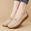 Zapatos Casuales Antideslizantes Cómodos para Mujer, Zapatos Casuales Versátiles sin Cordones para Mujer, Mocasines de Moda Gruesos de Suela Suave