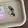 Chaveiro Pinguim Pingu Pequeno Peixe Pingente Acrílico Dupla Face Desenho Animado Fofo Pingente de Bolsa Presente para Melhor Amigo