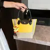 Bolso de Mano Patchwork de Color Contrastante Estilo Nuevo Transfronterizo de Nylon y PU para Mujer, Bolso Tote de Hombro, Bolsos Cruzados de Moda para Viajes