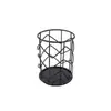 Cesta de Almacenamiento de Hierro de Lujo Sencillo Cesta de Almacenamiento de Metal para Escritorio Almacenamiento de Bolígrafos Creativa Cesta de Almacenamiento de Metal