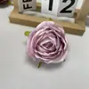 Rosa de Borda Queimada Francesa Flores Artificiais Casamento Parede de Flores para Chão Arranjo de Flores Design de Arco Fileira de Flores Flores Artificiais Atacado