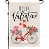 Venta Caliente de Amazon Nueva Bandera de Jardín para el Día de San Valentín Bandera de Bienvenida con Amor Bandera Festiva Tienda de Fábrica