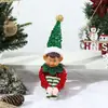 Novos Enfeites de Boneco Elfo de Natal Pingente de Boneco para Árvore de Natal Recheado Meninos e Meninas Decorações para Janela de Hotel