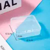 Caja Plástica Transparente Vacía Cuadrada Caja de Empaque para Cuentas Perler Piezas de Aretes Caja Plástica Caja de Almacenamiento Caja Organizadora