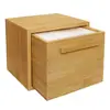 Caja de Almacenamiento Extraíble de Bambú Caja de Almacenamiento Desechable para Toallas Faciales de Baño Caja de Almacenamiento Multiusos para Artículos Varios de Dormitorio