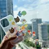 Pegatinas de Epoxy Estilo Coreano con Alto Valor Estético, Pegatinas de Gelatina Adhesivas 3D Estilo Ilustración Ins, Gato Negro Pequeño para DIY de Teléfono