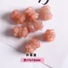 Pedra da lua laranja natural gato sem rosto amor flor de cinco pétalas pedra do sol acessórios de escultura para joias diy produtos semi-acabados atacado
