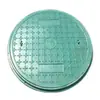 Tapas de registro de resina compuesta, redondas y cuadradas, venta al por mayor del fabricante, para aguas pluviales y residuales, verdes, ligeras, 700*40