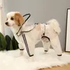 Impermeable para Perros Cómodo y Compatible con Correa para Mascotas, Impermeable para Perros Grandes, Medianos y Pequeños, con Abertura para la Cola